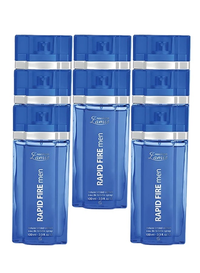 كرياشن لاميس 8 قطع عطر رابيد فاير للرجال 100 مل - Image 1