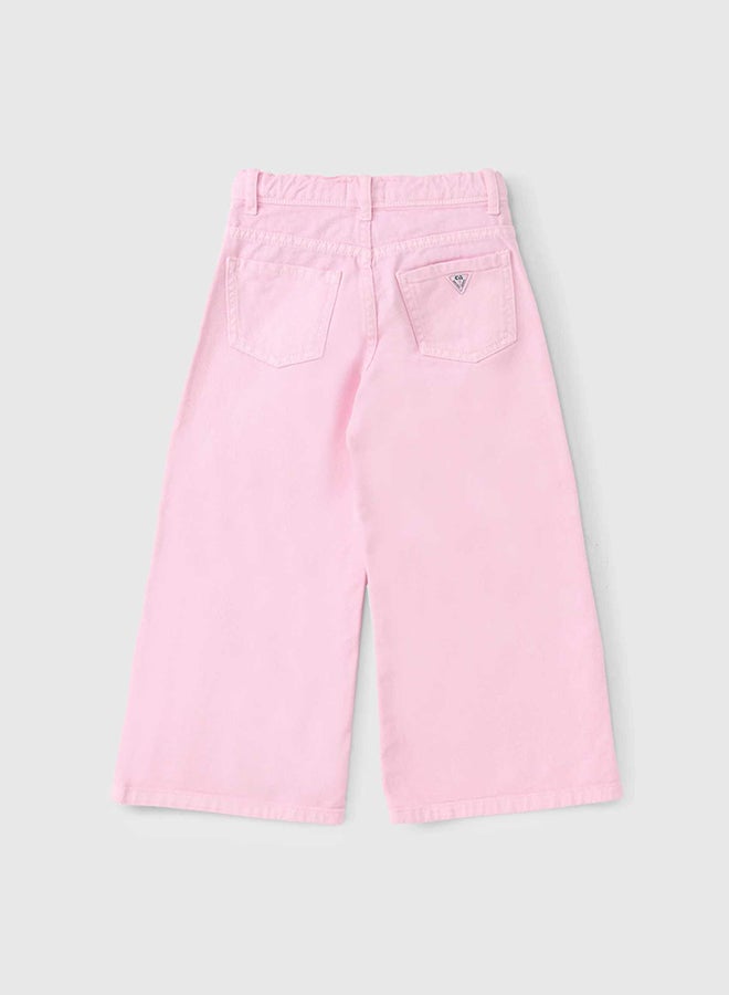 CN Jeans wear Kids Girls Summery Pants Pink - Image 3