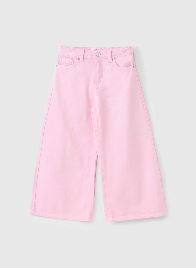 CN Jeans wear Kids Girls Summery Pants Pink - Image 2