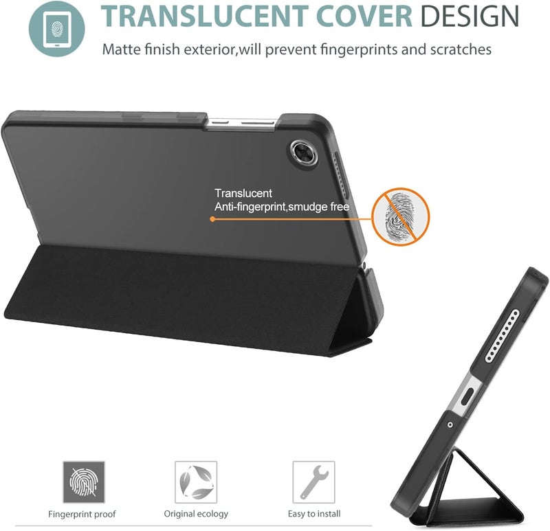 Procases For Lenovo Tab M8 4Th Gen Case 8 Inch 2023 Tb-300Fu/Tb-300Xu, Slim Stand Hard Back Shell Protective Smart Cover Case For Lenovo Tab M8 8" 2023 Release -Black - Image 3