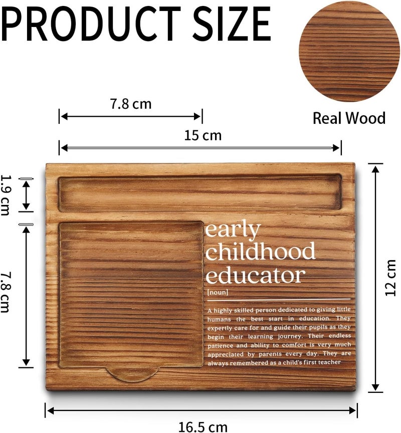 akeke Early Childhood Educator Gift for Women, Men, Early Childhood Educator Office Decor, Appreciation Thank You Gifts for Early Childhood Education Self-Stick Note Pad Holders GAA39 - Image 2