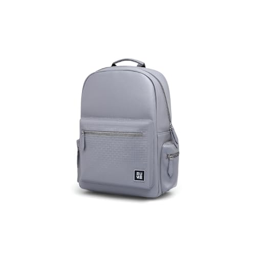 EUME Cosmo 16L Laptop Bag for Men, Volcanic Grey | 1 Large Compartment Office Laptop Backpacks | Fits Up to 13.5" Laptop | Premium Vegan Leather | Travel Bag | Bagpacker Bag for Men and Women - Image 1