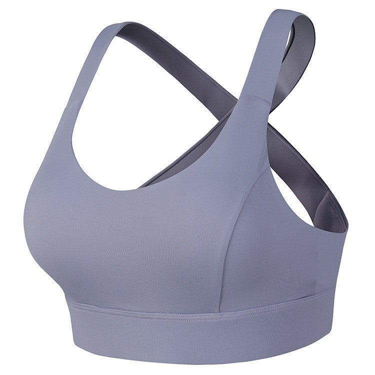 One-Cup Large-Breasted Fitness Underwear Push-Up Comfortable Sports Bra Running Yoga Quick-Drying Vest - Image 5