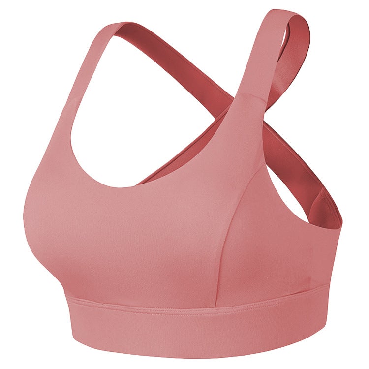 One-Cup Large-Breasted Fitness Underwear Push-Up Comfortable Sports Bra Running Yoga Quick-Drying Vest - Image 1