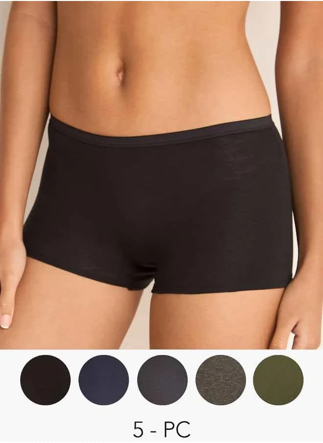 Splash FAV Set of 5 - Boyshort Briefs with Elasticated Waistband