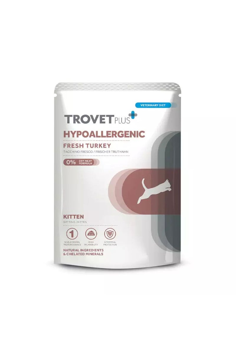 Trovet Trovet Plus Cat Pouch Kitten Hypoallaergrnic Turkey 85g - Image 1