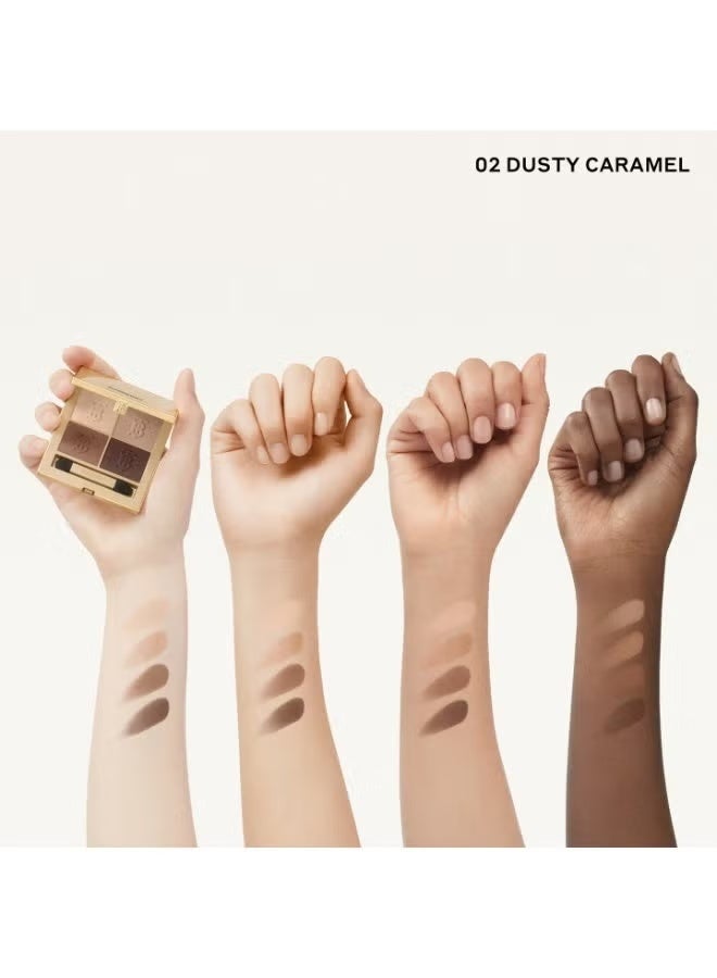 بربري باليت ظلال العيون الرباعية من بربري، رقم 02، لون الكراميل الباهت - Image 2