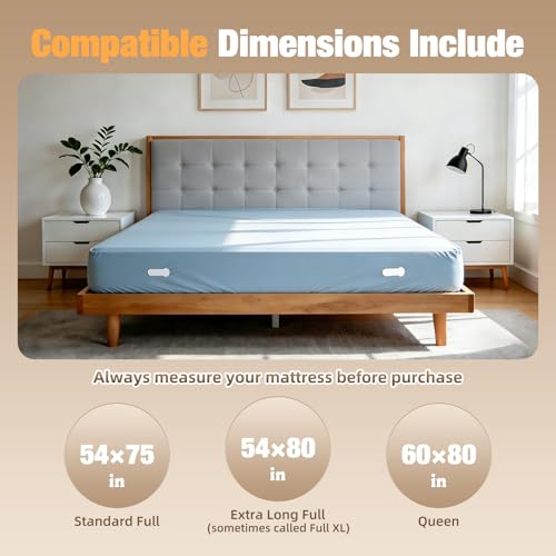 HOUSE AGAIN Sheet Holders for Corners, Easy One-Time Installation Fitted Sheet Fasteners for Full & Queen Beds – Heavy Duty Lock Sheet Holders Keep Sheets Firm & Tight, No More Loose Bedding (White) - Image 5