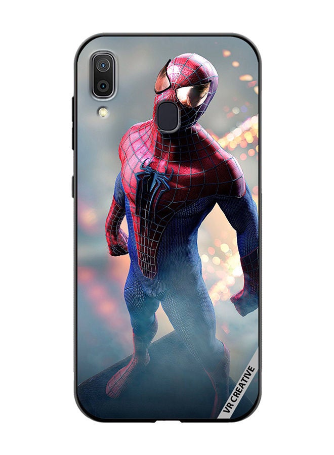 VR CREATIVE Protective Case Cover For Samsung Galaxy A30 Spiderman Design Multicolour - Image 1