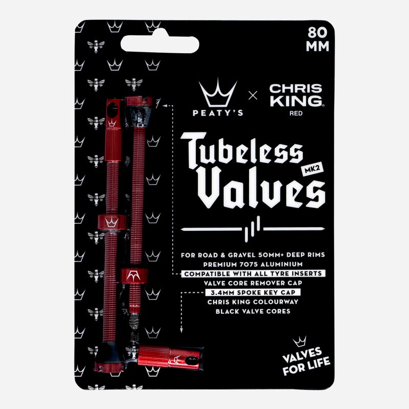 PEATY'S x Chris King (MK2) Tubeless Valves - 80mm - Image 2