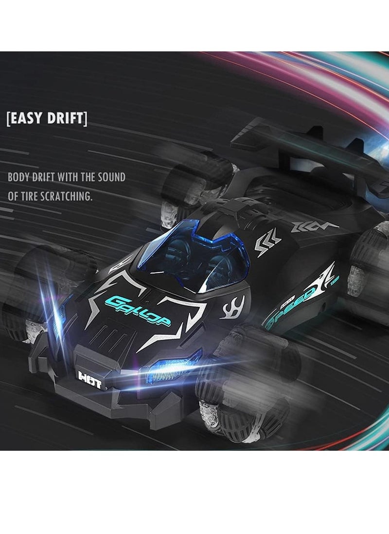 General 1/12 Scales RC Drift Cars Jet Spray Remote Control Car High Speed Spray Racing 2.4GHz RC Cars 4WD Boys and Girls Toys Gifts with Cool LED Lighting Race Car (Black)  - Image 3