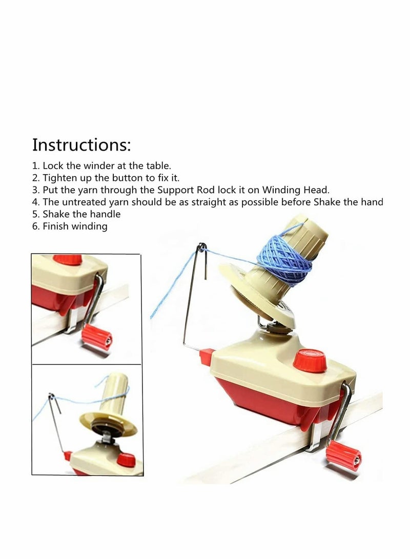 Yarn Ball Winder, Hands Operated Swift Yarn, Fiber String Ball Wool Winder Machines for Wool Fiber Clothing Crafting Home Office Art Handicraft Use, Easy to Set Up and Use  - Image 4