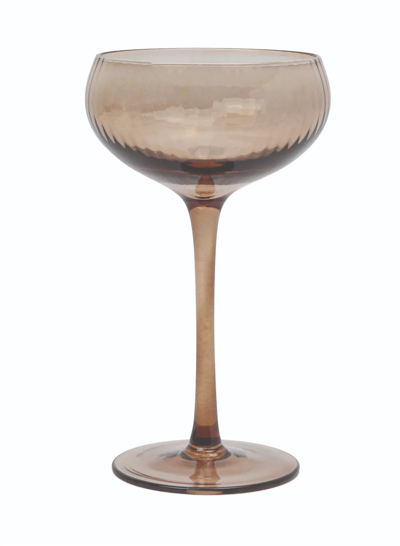 Here's How The Lou Coupe Glass - Set of 2 Smoke
