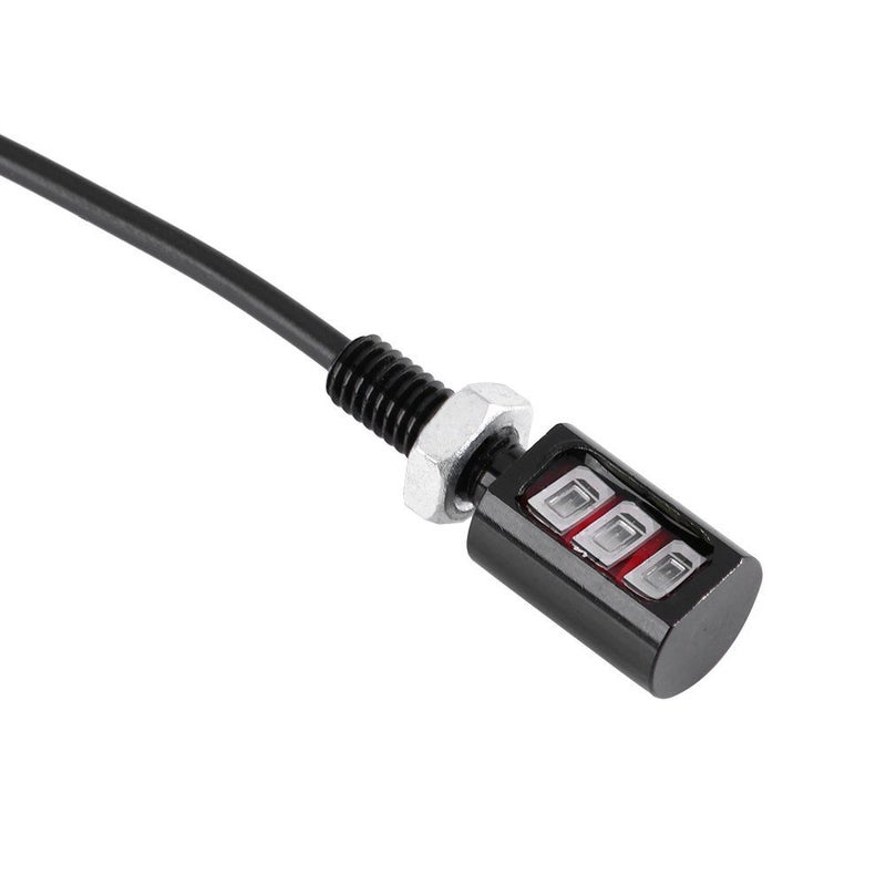 2 برغي لوحة ترخيص دراجة نارية للسيارة ضوء 3 أضواء LED ساطعة أقصى رؤية استهلاك منخفض للطاقة 4 خيارات ألوان تركيب سهل ضوء أزرق - Image 4