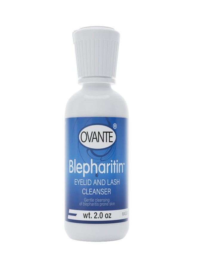 Blepharitin Anti Blepharitis Face Wash for Treatment Care of Eyelids, Eyelashes, Styes, Relief Dry Eyes Red Eyelids, Meibomian Gland Disfunction, Demodex, Ocular Rosacea 2.0 oz