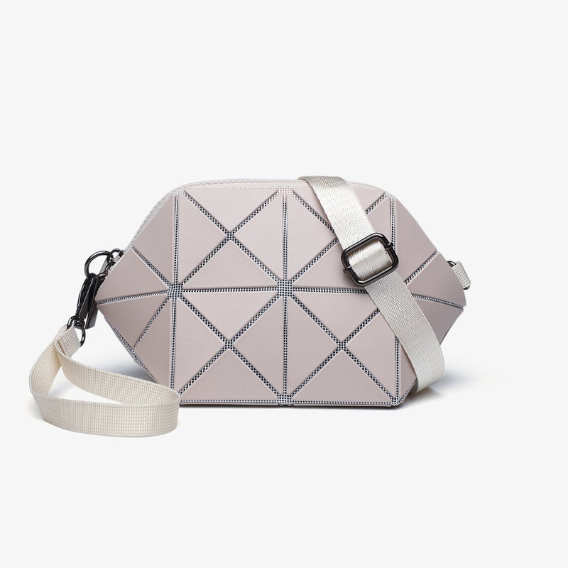 Limited Edition Shell Bag, Fashionable And Simple Shoulder Crossbody Bag, Geometric Quilted Bag, Hand-Held Lipstick Bag - Image 2
