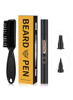 Beard Pencil Filler For Man Water Proof Beard Pen And Beard Brush Long Lasting Coverage Natural Finish Male Mustache Repair Shape Effective Enhance Facial Hair （Black） - pzsku/Z50E4B6252AC061DA672CZ/45/_/1696071617/60893d8b-1c4e-4fee-826b-2e0d4af394a5