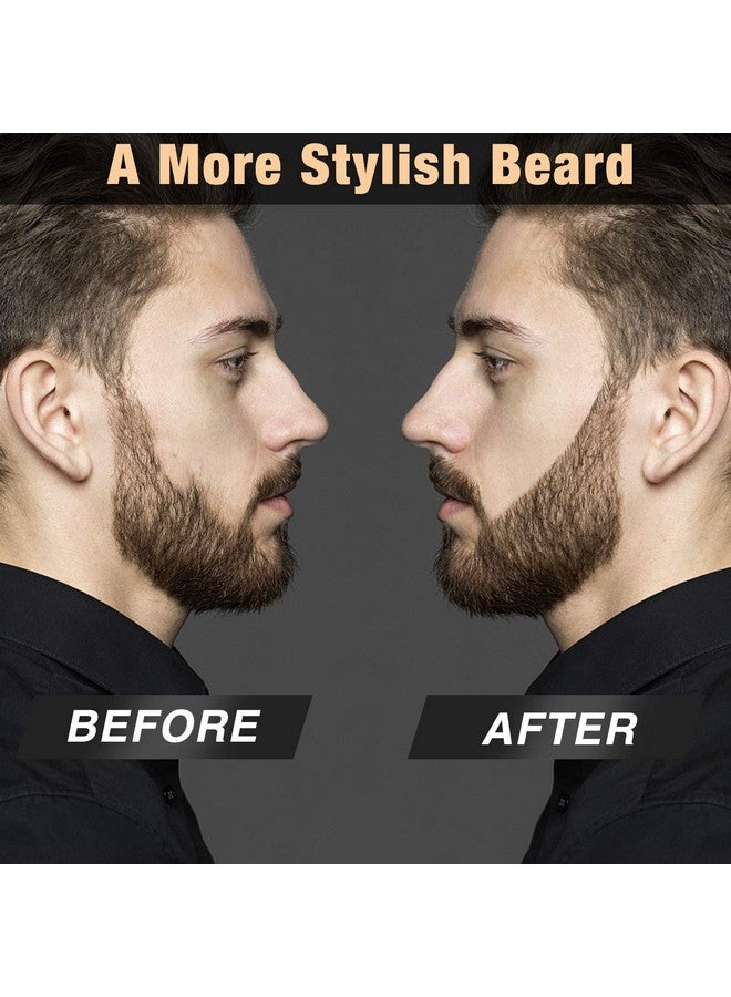 MISICH Beard Pencil Filler For Man Water Proof Beard Pen And Beard Brush Long Lasting Coverage Natural Finish Male Mustache Repair Shape Effective Enhance Facial Hair （Black） - Image 3