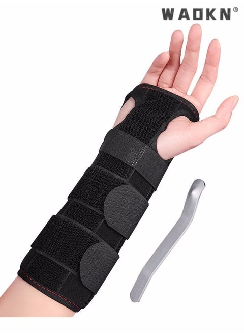 Adjustable Wrist Support Brace for Carpal Tunnel, Fits Both Hands, with Aluminum Splint Helps Relieve Tendinitis, Arthritis, Sprain, Athletic Pain