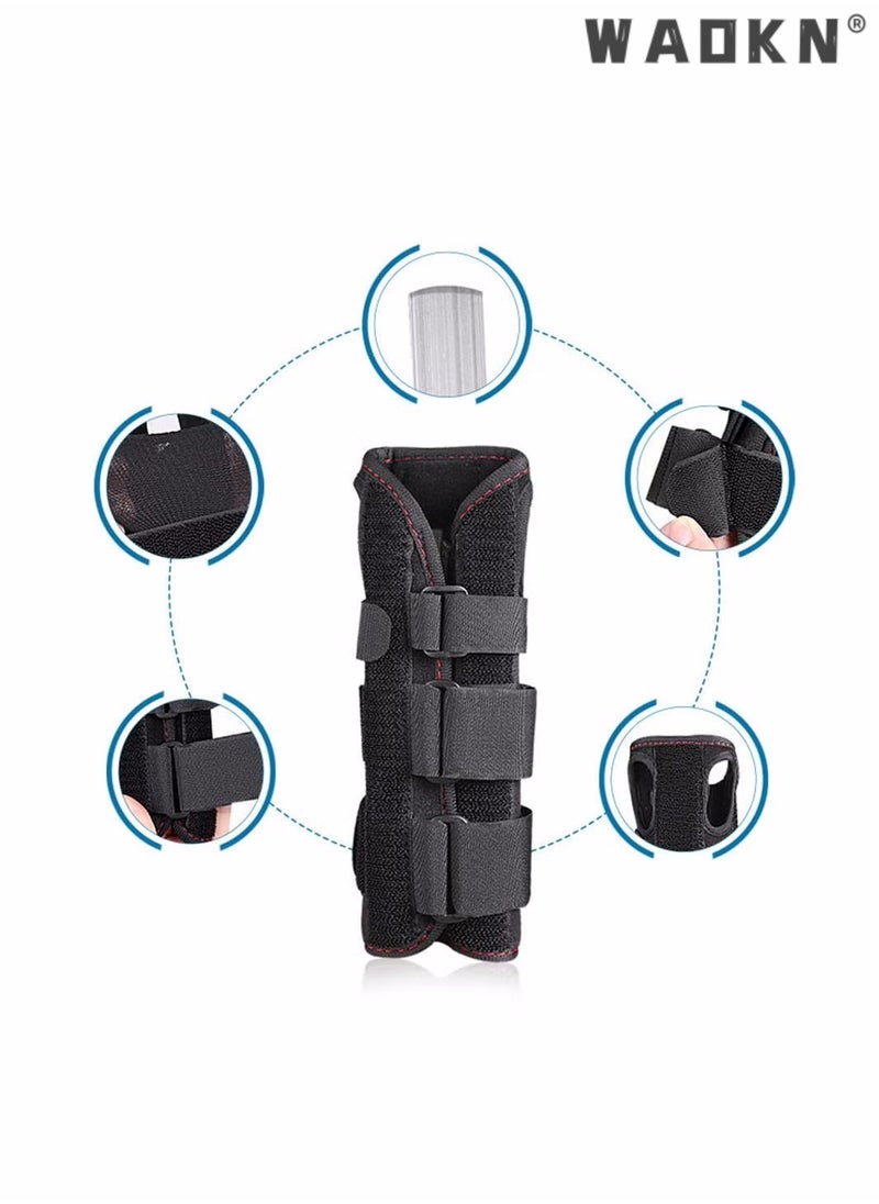 Adjustable Wrist Support Brace for Carpal Tunnel, Fits Both Hands, with Aluminum Splint Helps Relieve Tendinitis, Arthritis, Sprain, Athletic Pain