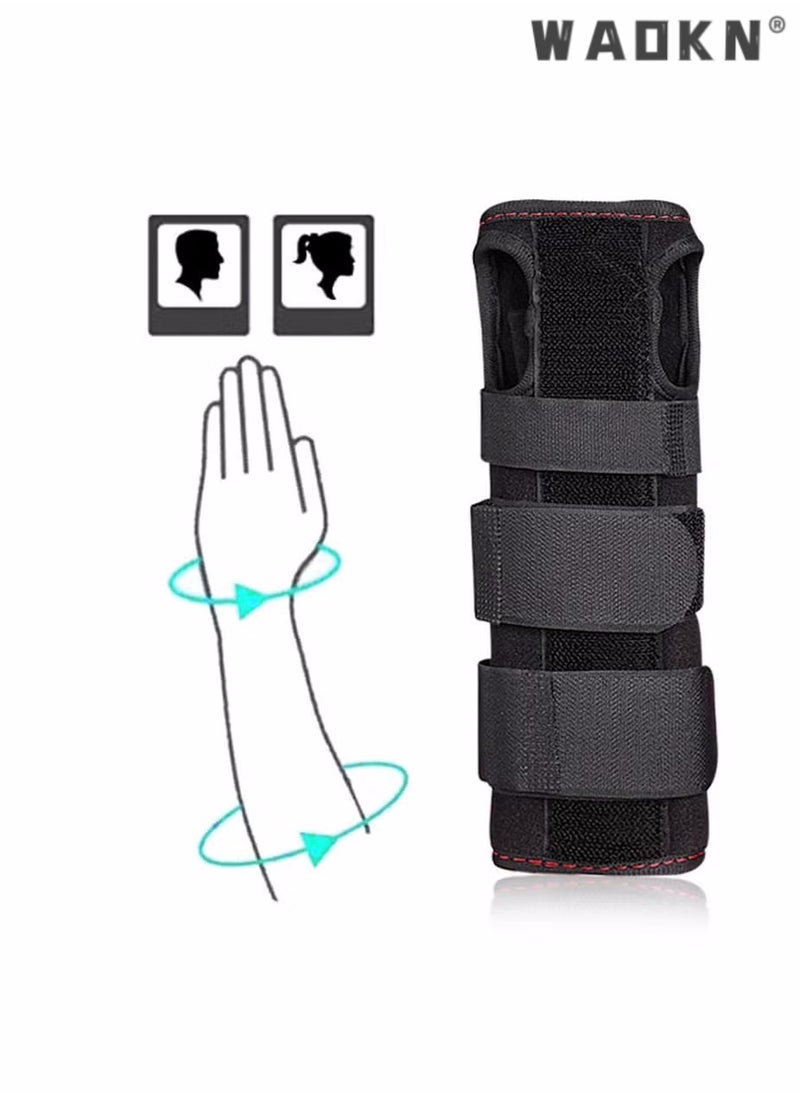Adjustable Wrist Support Brace for Carpal Tunnel, Fits Both Hands, with Aluminum Splint Helps Relieve Tendinitis, Arthritis, Sprain, Athletic Pain