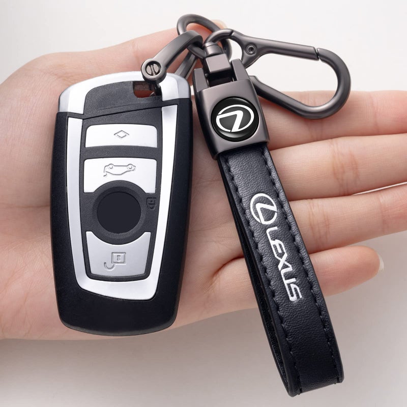 Genuine Leather Car Keychain for Lexus Models - Image 3