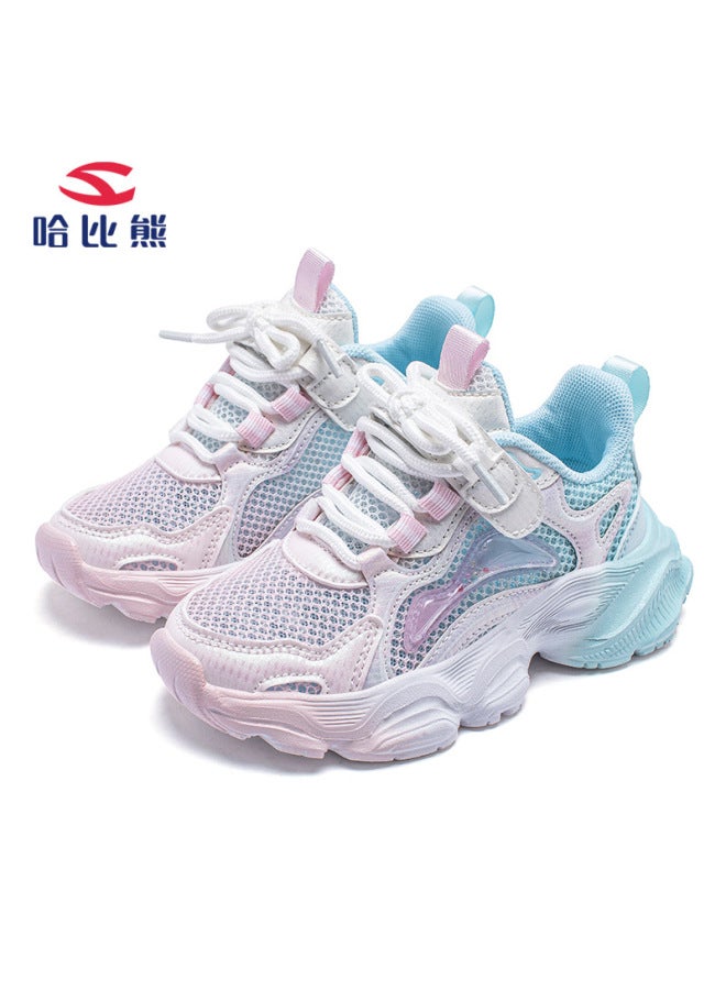 Habibie Bear Single Net Summer Girls Sneaker Big Mesh Casual Shoes School Girls Casual Shoes A Generation Of Hair