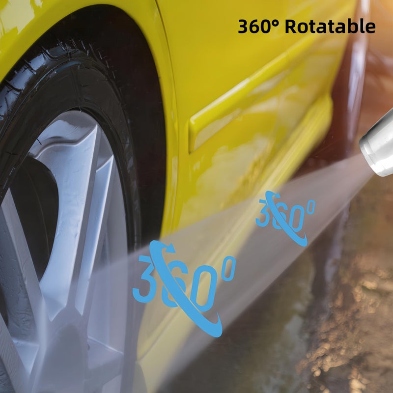 KZU Turbo Nozzle Pressure Washer Tip, SUS 304 Stainless Steel Power Washer Turbo Spray Nozzle with 1/4" Quick Connector for Pressure Washer Surface Cleaner, 3600 PSI 360Â° Rotating 3.0 Orifice 4.0 GPM - Image 5