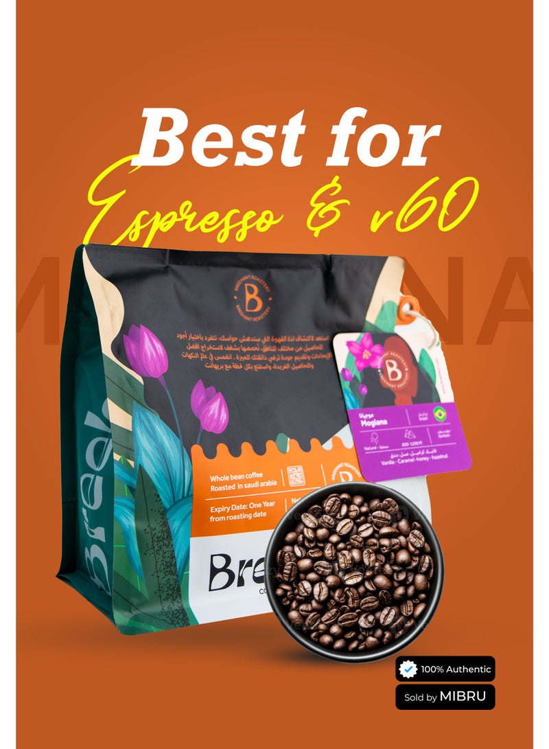 BREEHANT Coffee Bean Mogiana Brazil Treated, dried dryer for Espresso and Filter V60 Unground Roasted Coffee Beans for Specialty Luxury Coffee 250g Dairy and Drip Maker Coffee - Image 3