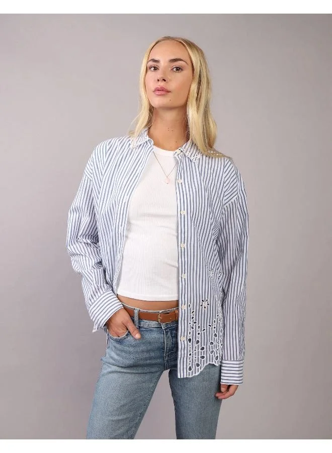 American Eagle AE Perfect Button-Up Shirt
