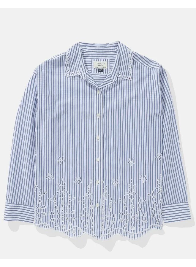 American Eagle AE Perfect Button-Up Shirt