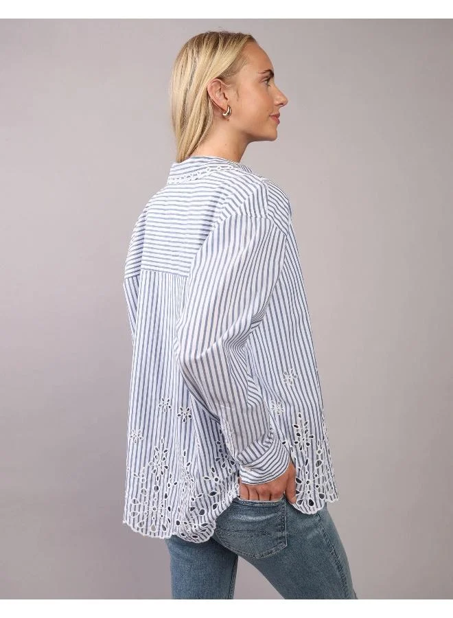 American Eagle AE Perfect Button-Up Shirt