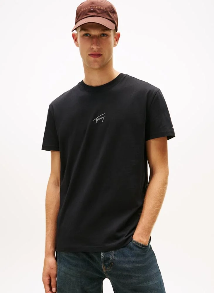 Tonal Logo Knit T-Shirt