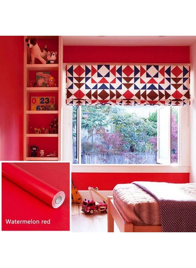 صن بيرد ورق حائط SUNBIRD ذاتي اللصق ملون مزخرف قابل للإزالة من الفينيل قابل للتقشير واللصق ديكور أثاث قديم ورق اتصال مقاوم للماء للمطبخ (18 × 48 بوصة، أحمر) - Image 3