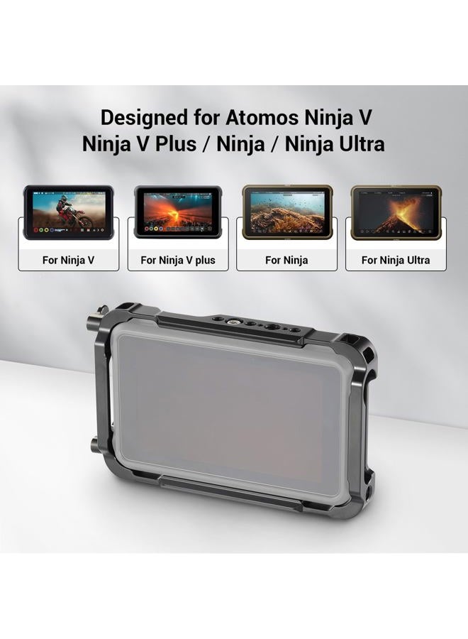 SMALLRIG Monitor Cage for Atomos Ninja V,Built-in NATO Rail and HDMI Cable Clamp Monitor Cage 2209 - Image 2