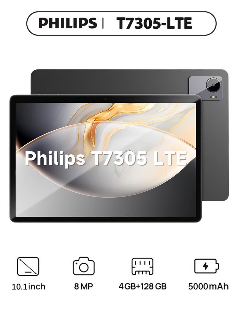 Philips T7305 Tablet 2025 10.1inch Android 16 Unisoc T606 4GB RAM  128GB LTE Phone Call Tablets - Image 1