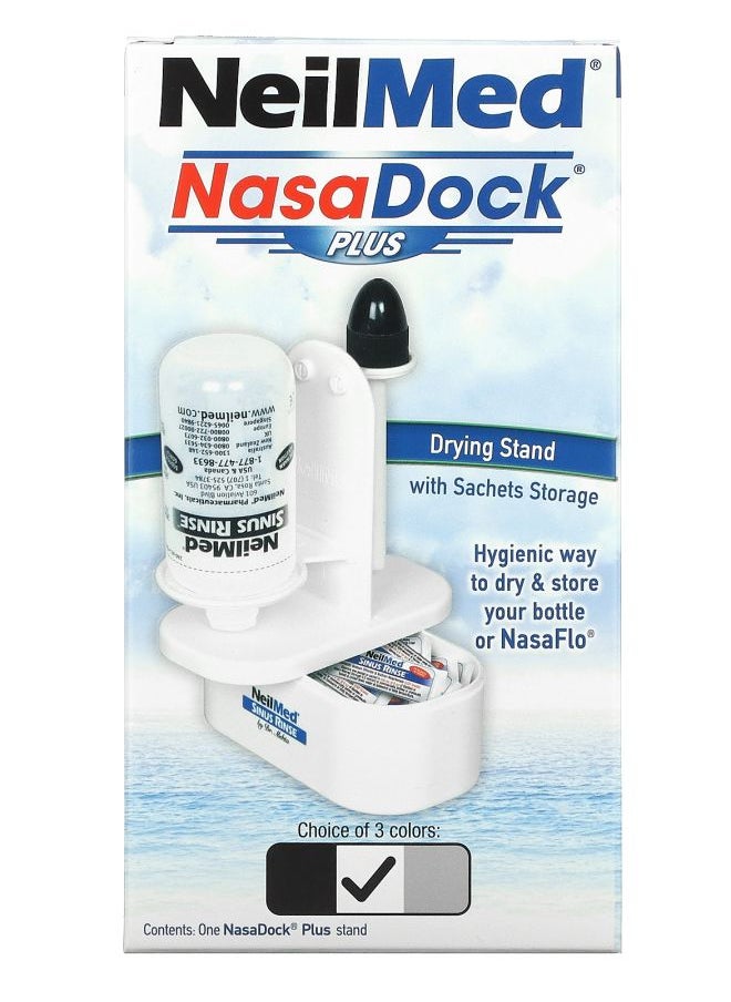 NeilMed - NasaDock Plus Drying Stand with Sachets Storage White 1 NasaDock Plus Stand - Image 1