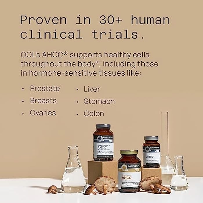 Quality of Life مكمل كينوكو جولد AHCC المتميز، 500 ملغ لكل كبسولة، يدعم صحة المناعة، وظيفة الكبد، يحافظ على نشاط خلايا القاتل الطبيعي ويعزز إنتاج السيتوكينات، 60 كبسولة نباتية - Image 5