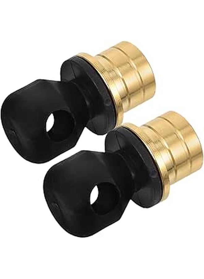 2Pcs Brass Seal Reusable Wine Bottle Stoppers For Home Bar And Party - Image 1
