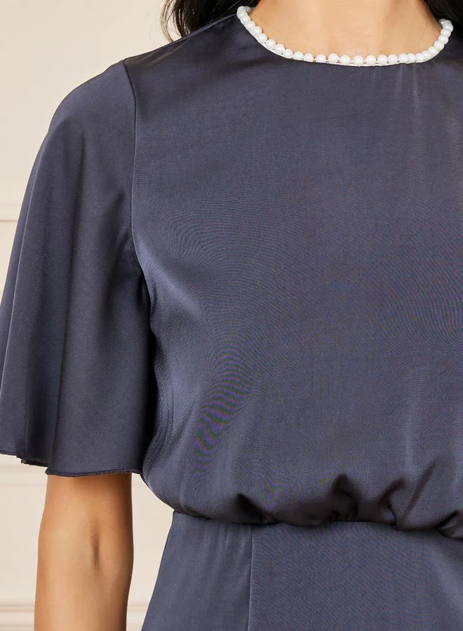 Styli Asymmetric Hem Dress