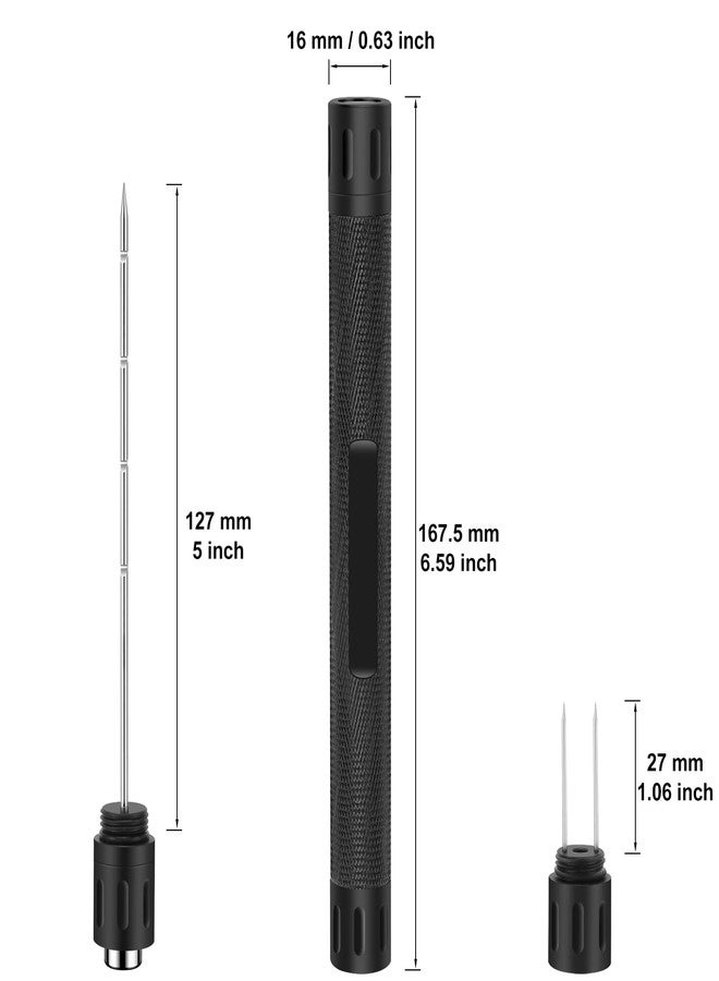 Fortune Nexus Cigar Draw Enhancer 3-in1 Tool Set Needle, Nubber and Puncher - Image 3