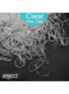 HOYOLS HOYOLS Clear Elastic Hair Bands, 2500 Small Rubber Bands Braids for Girls Kids Women Non-Slip Tiny Soft Hair Ties Braiding Hair Accessories Value Pack TPR  - Image 4