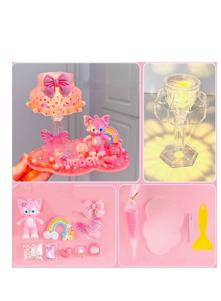 Starry Night Light Children's Girl Princess Material Pack Handmade Puzzle Toy Set - Image 1