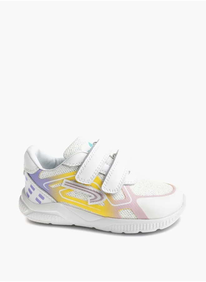 بابلوسكي Girls Textured Shoes With Hook & Loop Closure