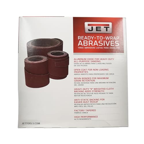 JET 22" Ready-to-Wrap Sandpaper, 180 Grit (60-2180) - Image 2