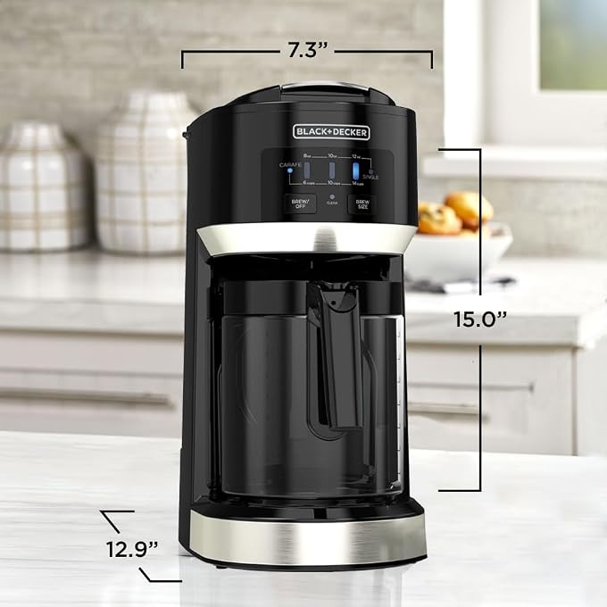 BLACK&DECKER Single-Serve & Carafe Coffee Maker | Brews single cups or carafes with reusable filters, keep-warm plate and multiple serving sizes. - Image 2