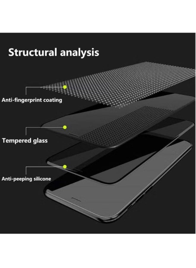 [2 Pack] Privacy Screen Protector for iPhone 16 Pro – Anti-Peep, Full Coverage Tempered Glass, Anti-Spy Privacy Protection, Scratch-Resistant, Easy Installation - Image 3