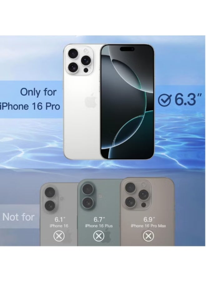 [2 Pack] Privacy Screen Protector for iPhone 16 Pro – Anti-Peep, Full Coverage Tempered Glass, Anti-Spy Privacy Protection, Scratch-Resistant, Easy Installation - Image 2