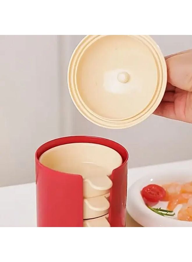 طبق صوص صندوق بريد مضاد للغبار مع وعاء تخزين ستايل1 طبق توابل بلاستيكي للغمس دوبامين - Image 5