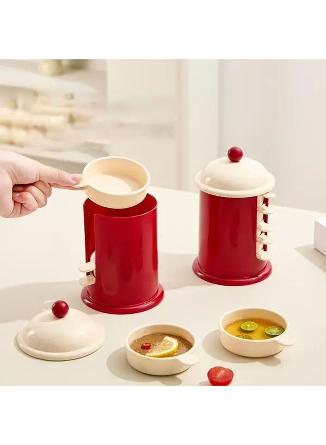 طبق صوص صندوق بريد مضاد للغبار مع وعاء تخزين ستايل1 طبق توابل بلاستيكي للغمس دوبامين - Image 2